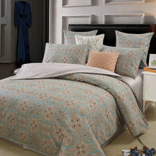 This bedroom features a Brandream Duvet Cover Set.