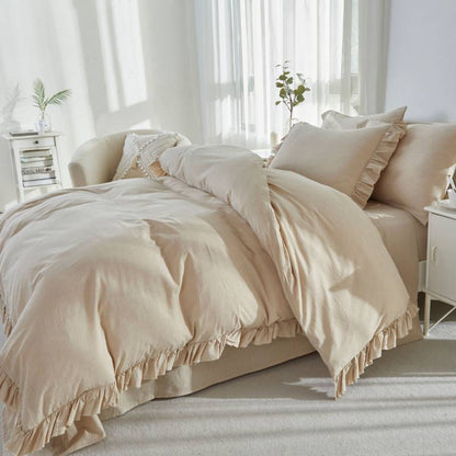 This Brandream duvet cover set is clean and fresh overall.