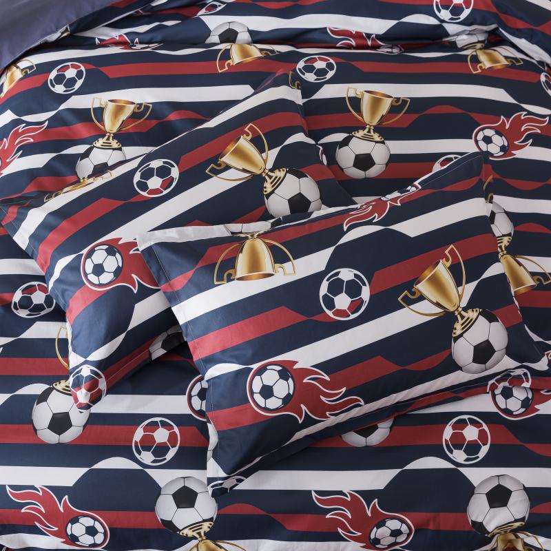 Kids Duvet Cover Set - Soccer Champion