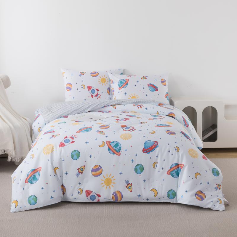 Kids Comforter Set - Rocket Adventure