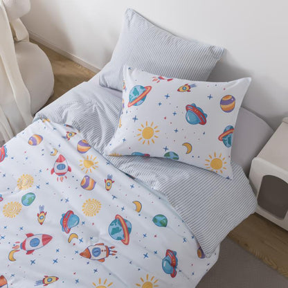 Kids Comforter Set - Rocket Adventure