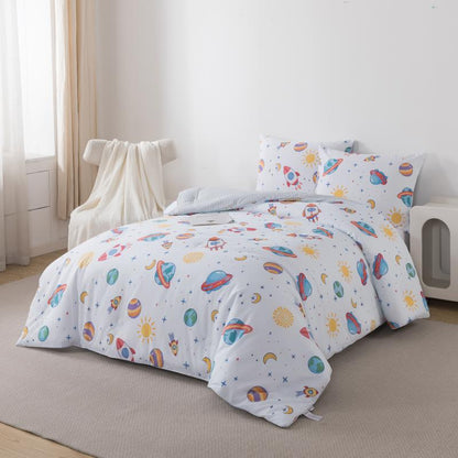 Kids Comforter Set - Rocket Adventure