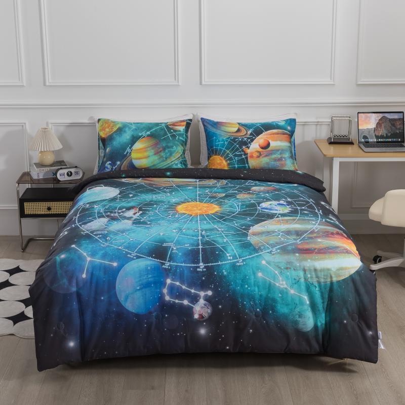 Kids Comforter Set - Solar System Adventure