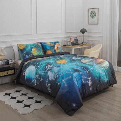 Kids Comforter Set - Solar System Adventure