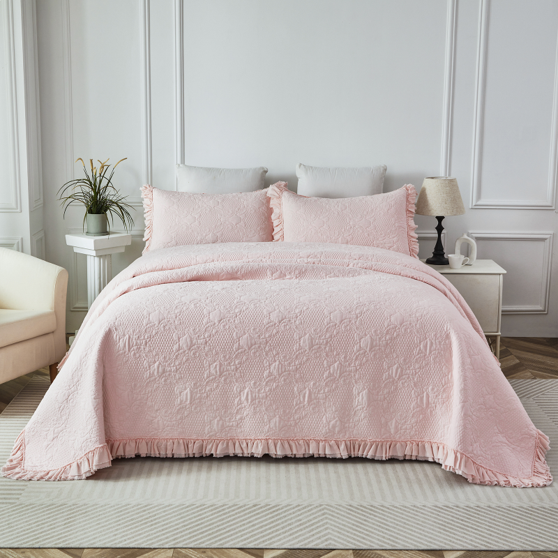 This bedroom features a Brandream Quilt Set.