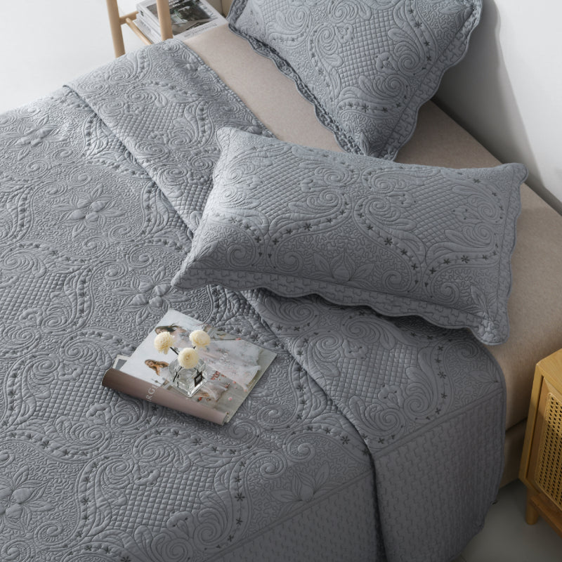 grey bedding