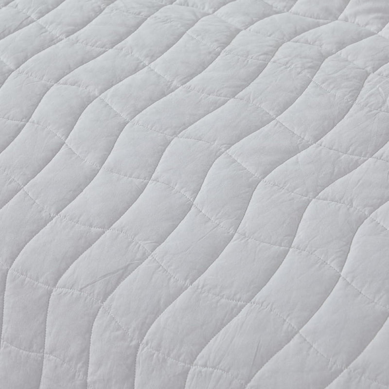 solid white coverlet