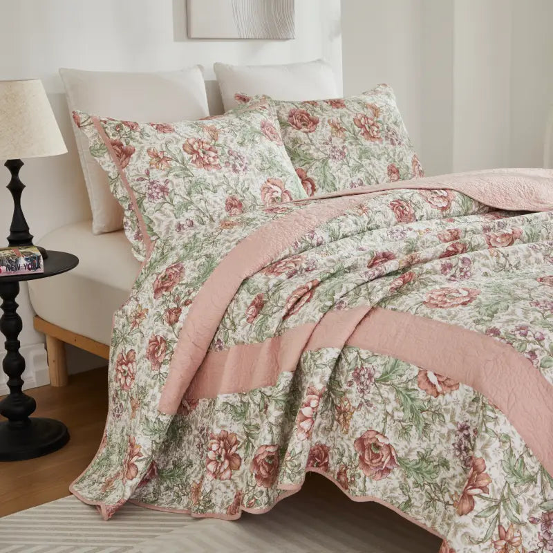 This bedroom features Brandream's quilt/coverlet and pillow sham.