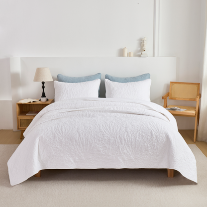 This bedroom features a Brandream Quilt Set.