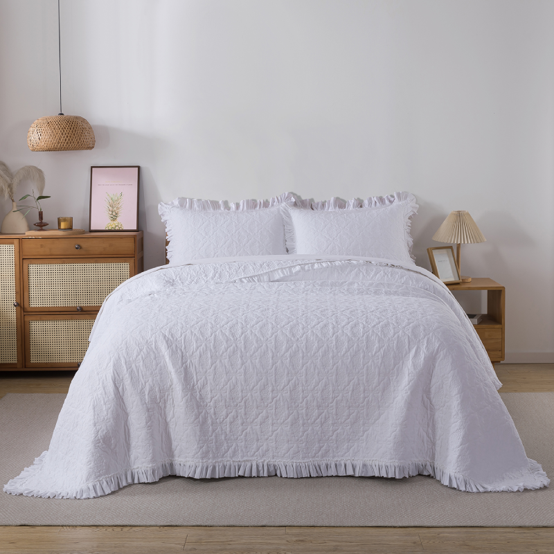 This bedroom features a Brandream Quilt Set.