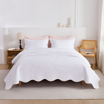 This bedroom features a Brandream Quilt Set.