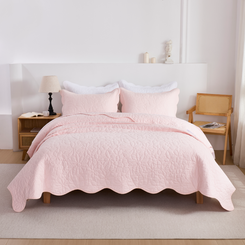 This bedroom features a Brandream Quilt Set.