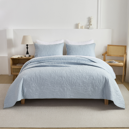 This bedroom features a Brandream Quilt Set.