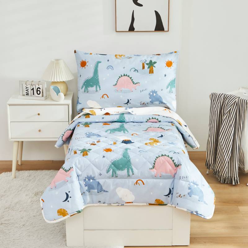 This bedroom features a Brandream Toddler Bedding Set.