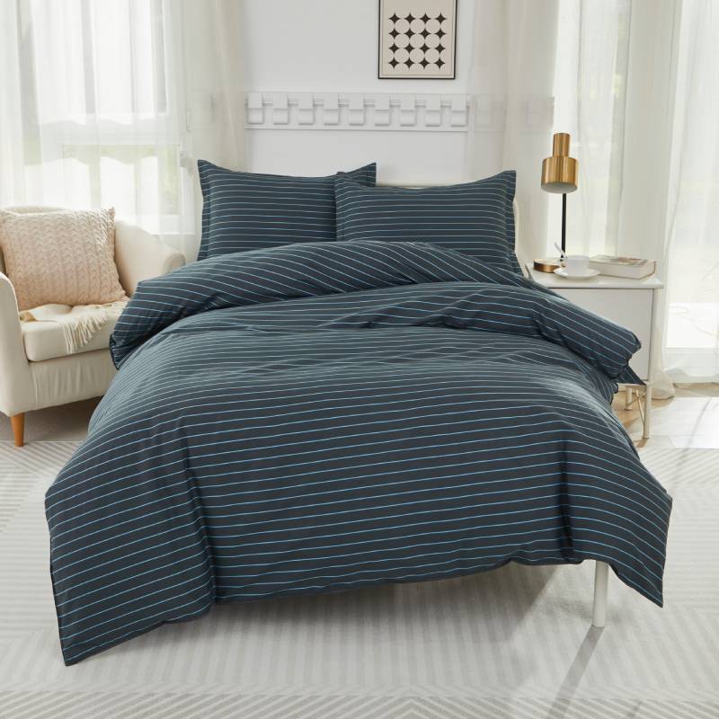 This bedroom features a Brandream Duvet Cover Set.