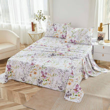 This bedroom features a Brandream four-piece bedding sheet Set.