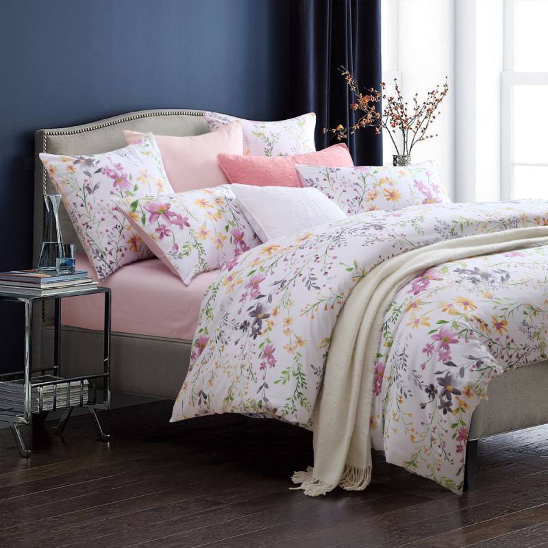 This bedroom features a Brandream Duvet Cover Set.