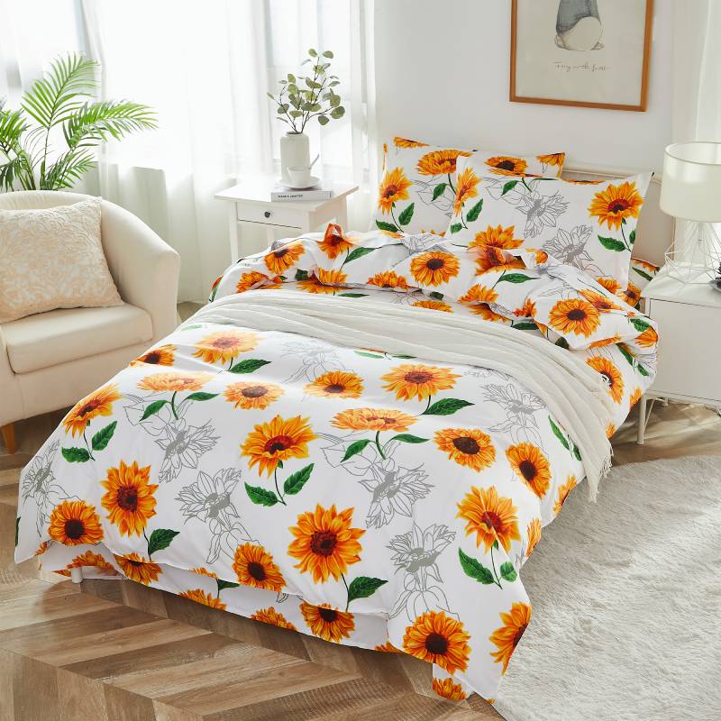 This Brandream duvet cover set is clean and fresh overall.